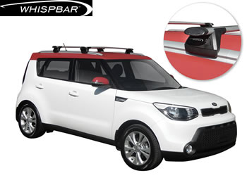 Kia Soul Yakima Whispbar roof rack 